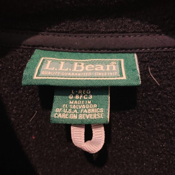 Vintage L.L. Bean Pullover Fleece Made In The USA - Size Large - Picture 3 of 4